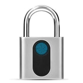 Smart Fingerprint Padlock, Electronic Door Lock Fingerprint Recognition Smart Keyless Waterproof Security Anti Theft Padlock